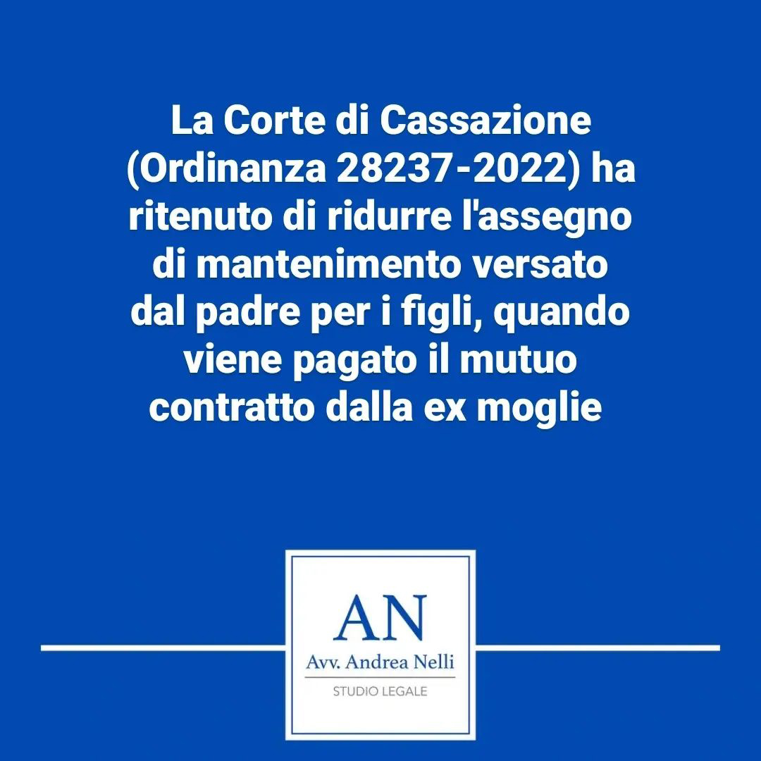 la corte di cassazione ha ritenuto di ridurre lassegno di mantenimento